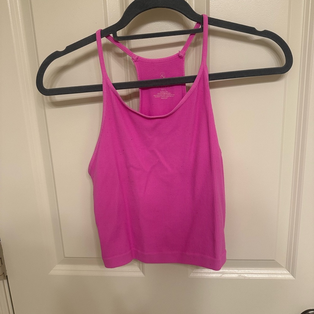 Altar'd State Pink Crop Tank Top